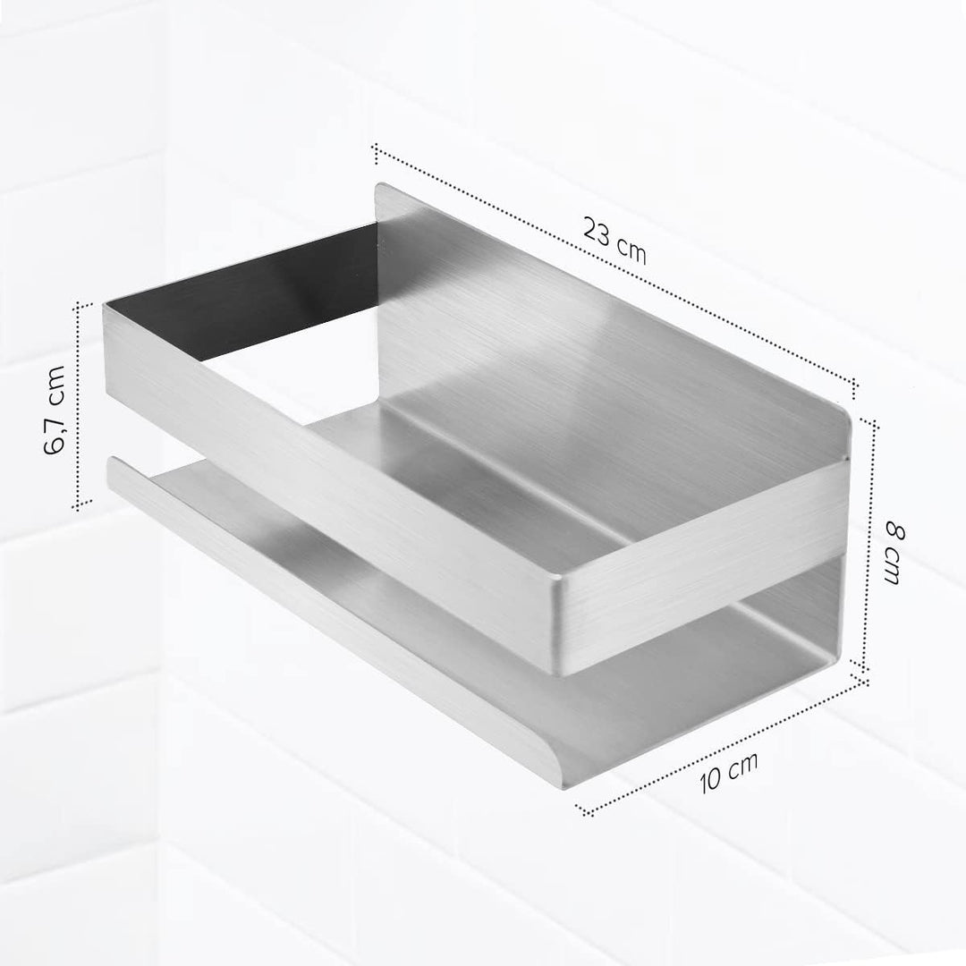 Joeji's Duschablage Edelstahl - 3M Selbstklebend Ohne Bohren - Duschregal Bad - Ablage Dusche Halter