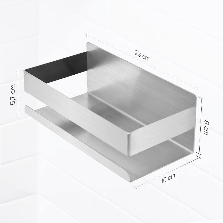 Joeji's Duschablage Edelstahl - 3M Selbstklebend Ohne Bohren - Duschregal Bad - Ablage Dusche Halter