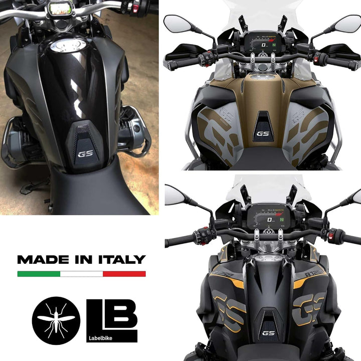 labelbike - 3D Aufkleber Motorrad Tankpad Schutz und Dekoration aus Harz kompatibel mit BMW GS R1200