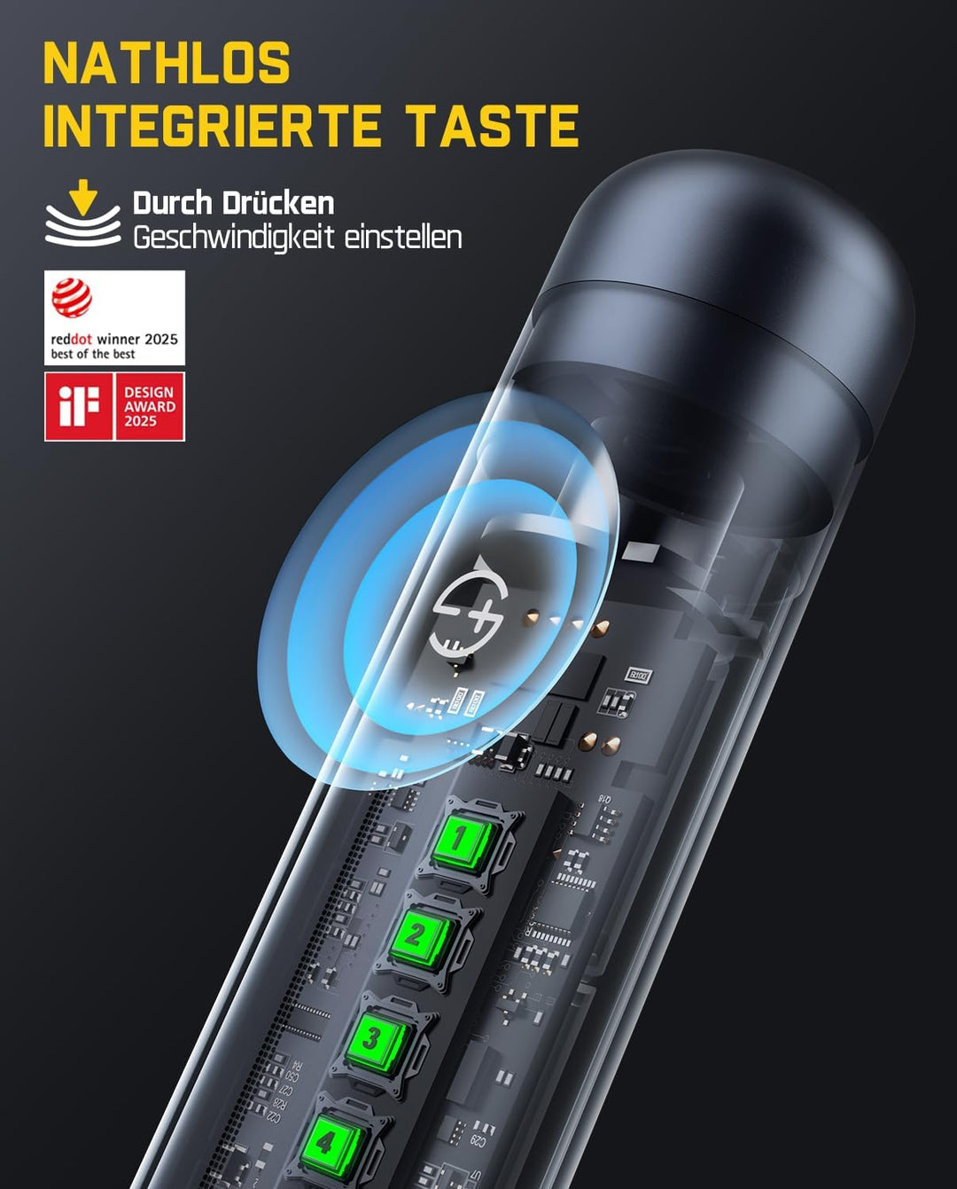 Fanttik F2 Master Mini Akku-Multifunktionswerkzeug, NeoPulse Motor, 5 Geschwindigkeiten, 25000 U/min