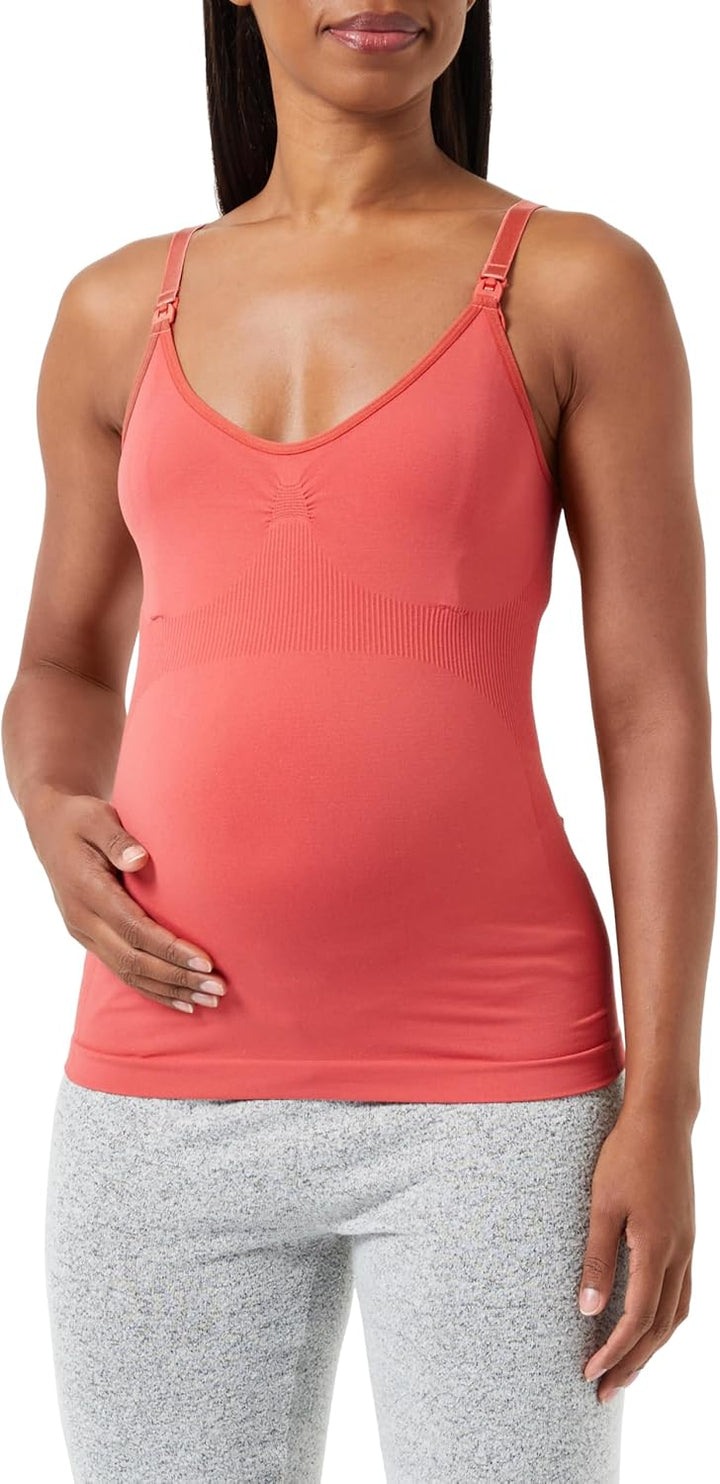 Noppies Damen Evi Seaml Sensil Breeze Nurs Top T-Shirt, 34 Mineral Red - P436