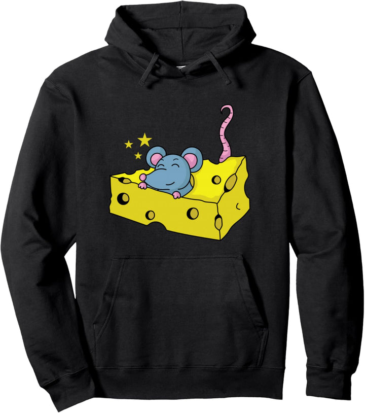 Käsestück mit Maus Pullover Hoodie