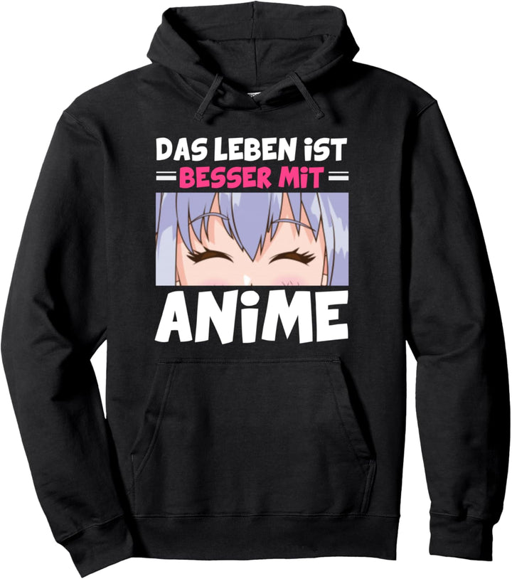 Lustiges Japan Manga Das Leben ist Besser mit Anime Pullover Hoodie