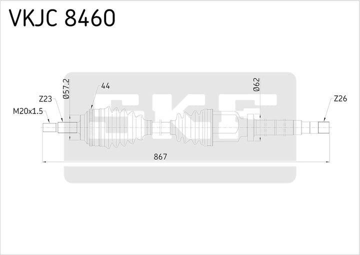 SKF VKJC 8460 Antriebswelle