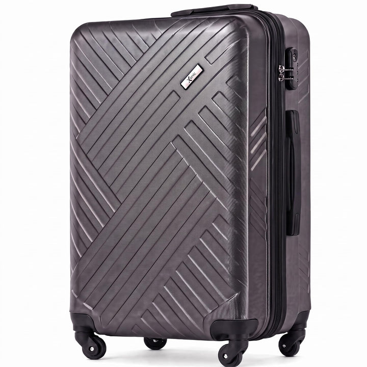Xonic Design Reisekoffer - ABS Hartschalen Koffer mit 360° Leichtlauf-Rollen - hochwertiger Trolley