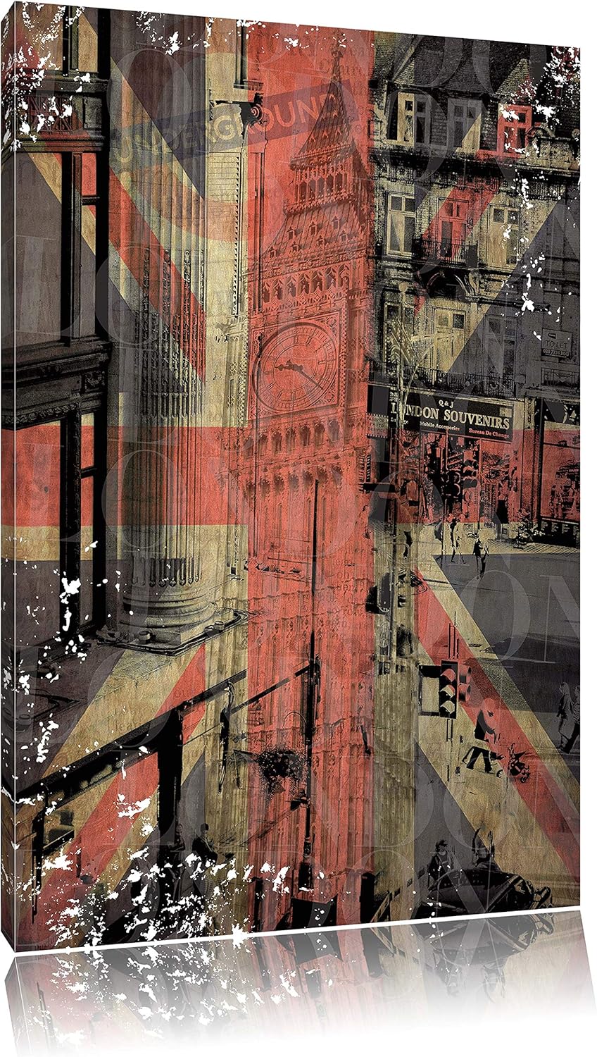 Ldn Leinwandbild Bild auf Leinwand, XXL riesige Bilder fertig gerahmt mit Keilrahmen, Kunstdruck auf