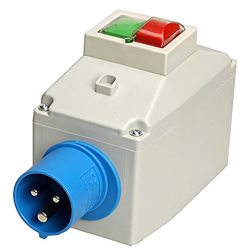 Motorschutzschalter ISKRA MS25 6,3-10A in Gehäuse mit CEE-Kragenstecker 2P+E CEE-Kragenstecker 2P+E