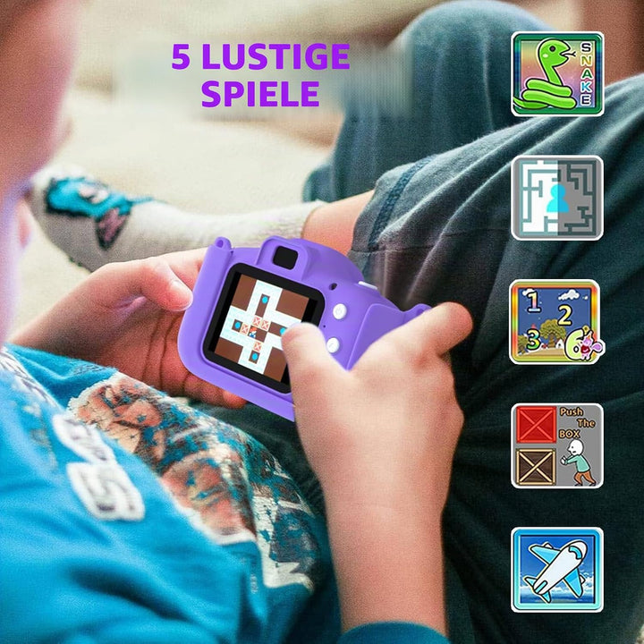 ASTGMI Digitalkamera für Kinder, 2,0 Zoll, Mini-Kamera, wiederaufladbar, für Kinder, Spielzeug, Mädc