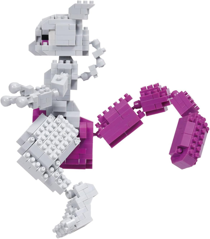 Bandai - Nanoblock - Pokémon Figur Mewtwo - Mini-Figur Bausteinen - Konstruktionsspielzeug Mini-Baus