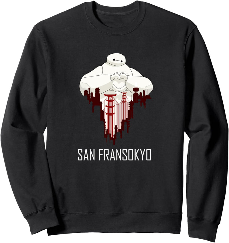 Disney Big Hero 6 Baymax San Fransokyo Love Sweatshirt