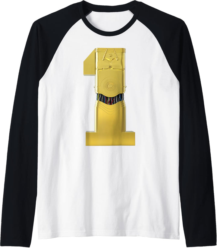 Star Wars C-3PO Golden First Birthday Raglan