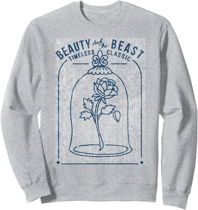 Disney Beauty And The Beast Timeless Classic Outline Poster Sweatshirt