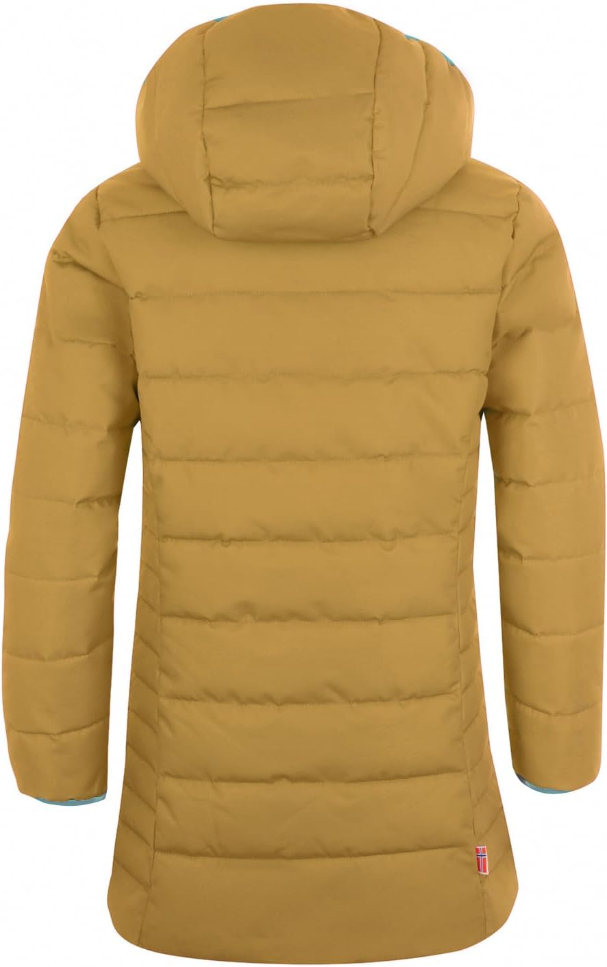 Trollkids Mädchen Wintermantel Winterjacke Stanavanger 92 Honig/Wasserblau, 92 Honig/Wasserblau