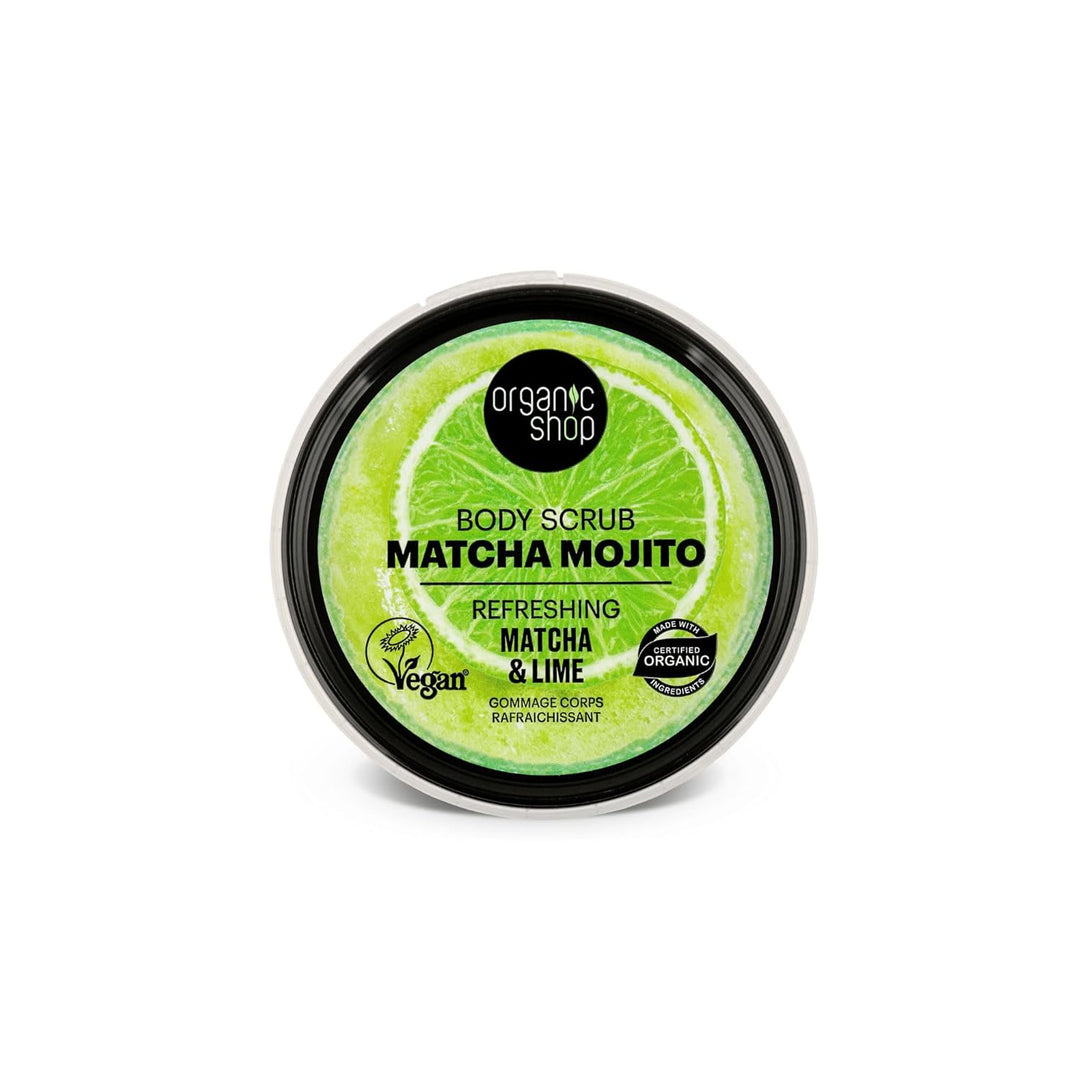 Organic Shop Refreshing Mojito Body Scrub Matcha & Lime (250ml) Matcha & Limette 250 g (1er Pack), M