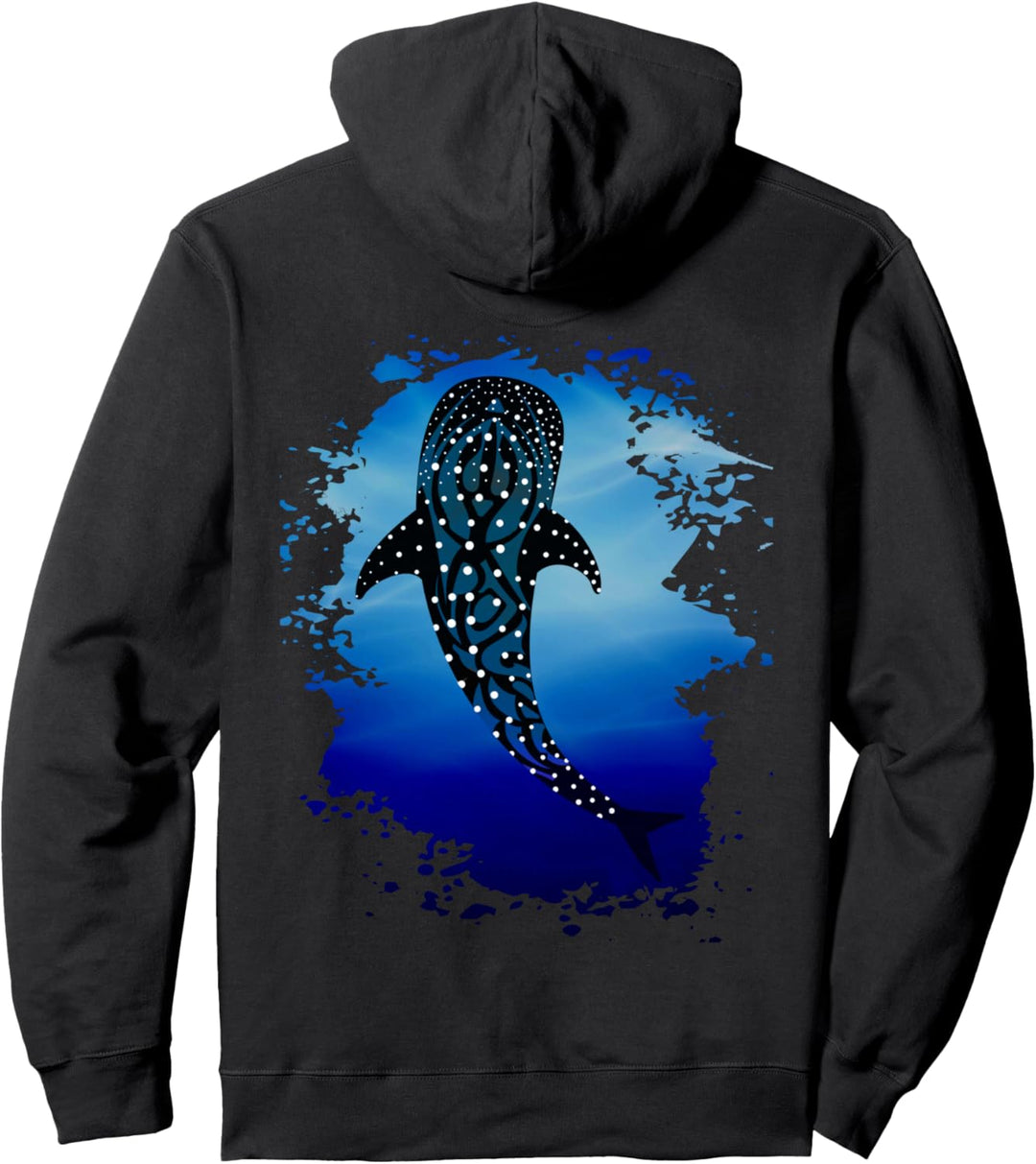 Walhai im Meer Design Pullover Hoodie