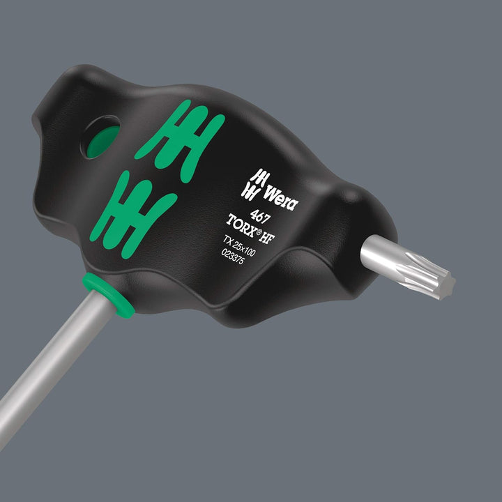 Wera 05023452001 467/7 TORX® HF Set 1, Quergriff-Schraubendrehersatz, TORX® mit Haltefunktion, 7-tei