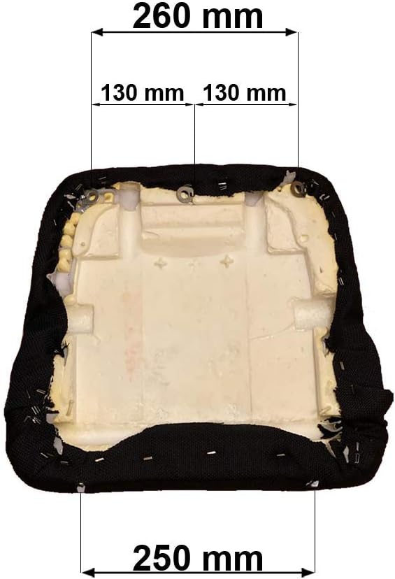 Profistop Rückenpolster Rückenkissen passend Grammer DS85 / 90AR Stoff schwarz Schlepper Stapler