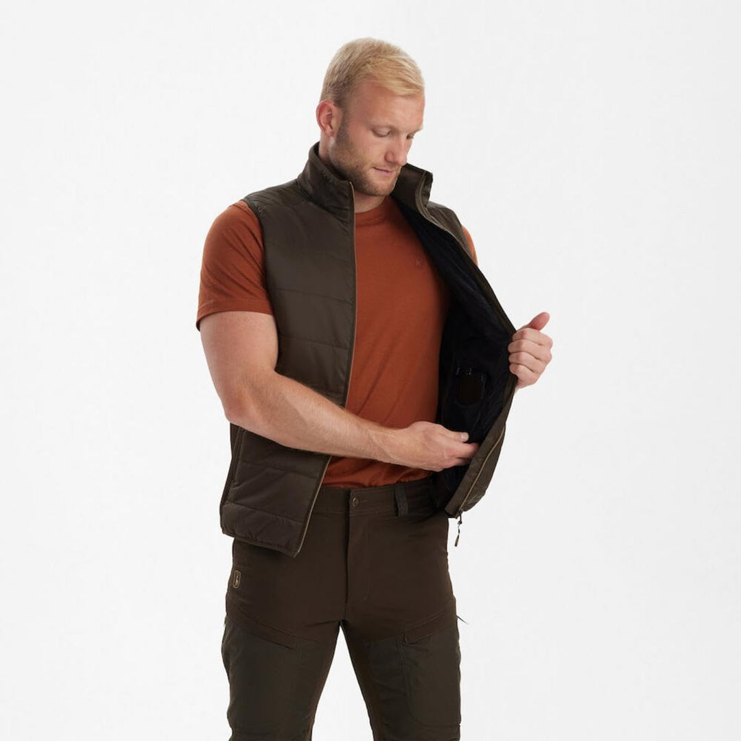 Deerhunter Heat Padded Waistcoat Wood XL Grün, XL Grün