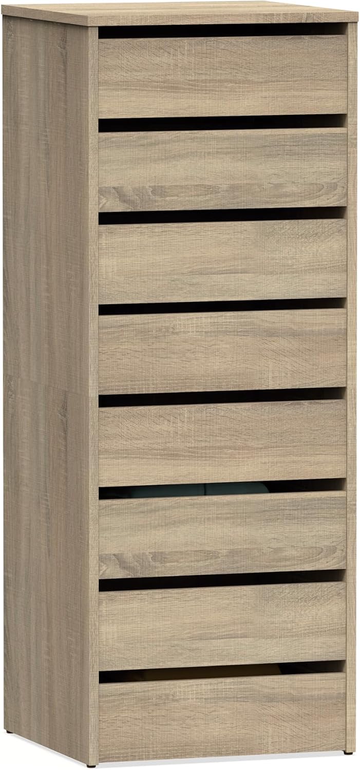 Muebles Pitarch | Kommode 4 Schubladen, Cambrian Eiche, 63,5x46x45 cm (Höhe x Breite x Tiefe), Kolle