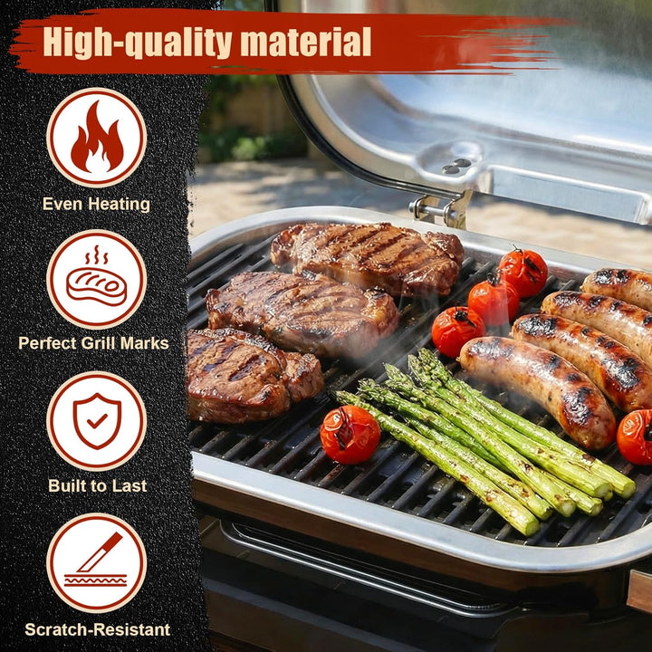 Denmay 28,5 x 43cm Gusseisen Grillrost für Weber Lumin Compact Outdoor Grills, Gusseisen rost Ersatz