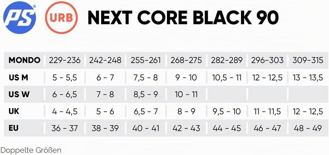 Powerslide Inline Skate Next Core Black 90, für Urban und Fitness, für Damen und Herren