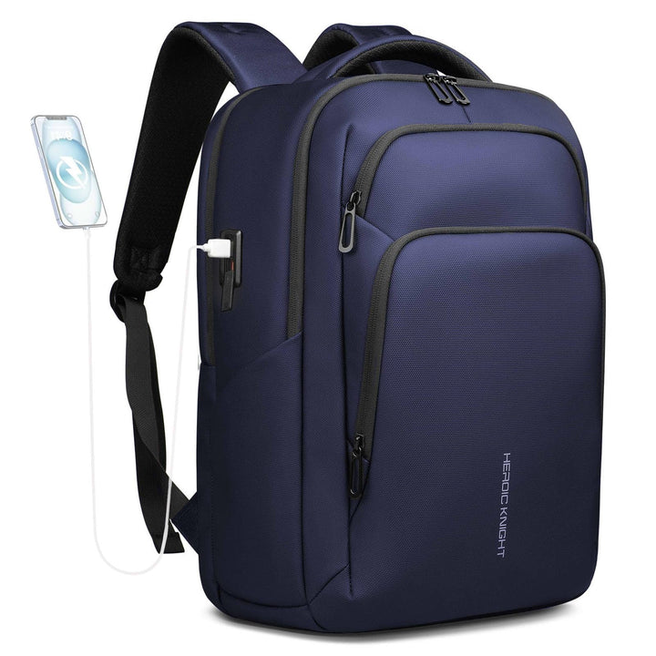 Gross laptop rucksack herren, Business Backpack Men with17,3 Inch Laptop Compartment with USB Chargi