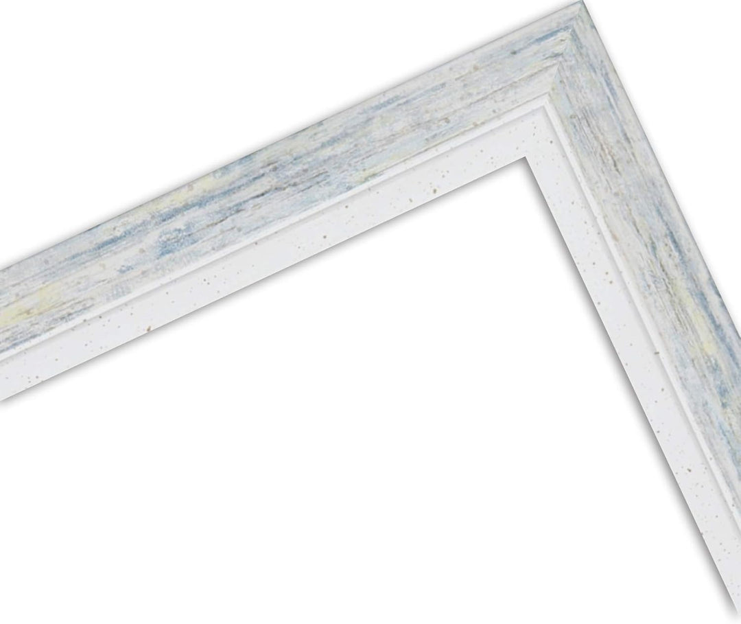 WANDStyle Bilderrahmen Modern 30x40cm I Farbe: Blau I Fotorahmen I klassischer Bilderrahmen I Made i