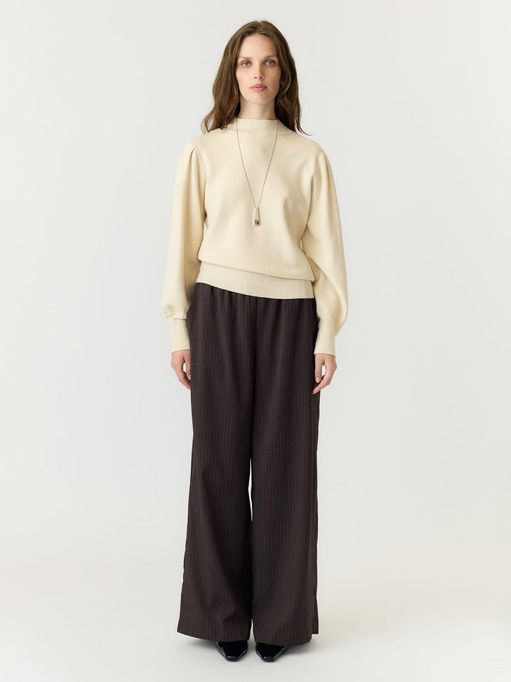 YAS Damen Yasfonny Ls Knit S. Noos Pullover XS Birch, XS Birch