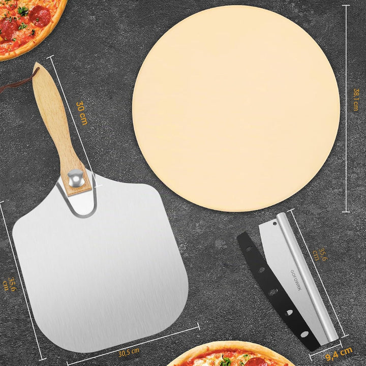 Pizzastein Round 5er Set 15" Round, 15" Round