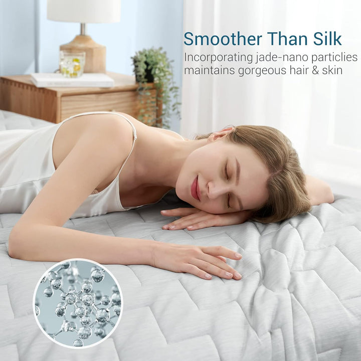Elegear Kühldecke leichte Sommerdecke, 2 in1 doppelseitige Bettdecke mit Japanische Arc-Chill Q-Max>