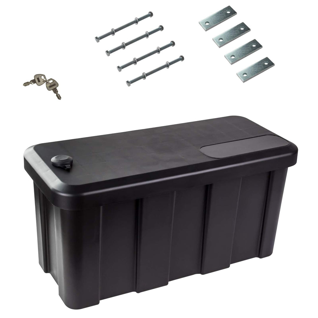 PKW Anhänger universal Deichselbox DDB25 schwarz max. für 100 kg + 2 Schlüssel