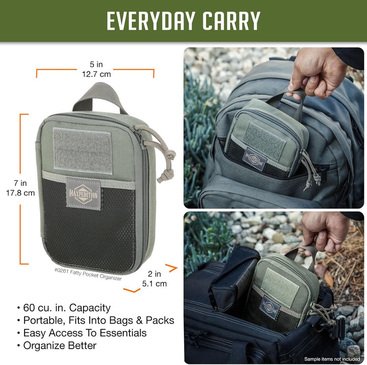 Maxpedition, praktische Tasche Fatty, Laubgrün (grün) - MAXP-261-F Foliage Green, Foliage Green