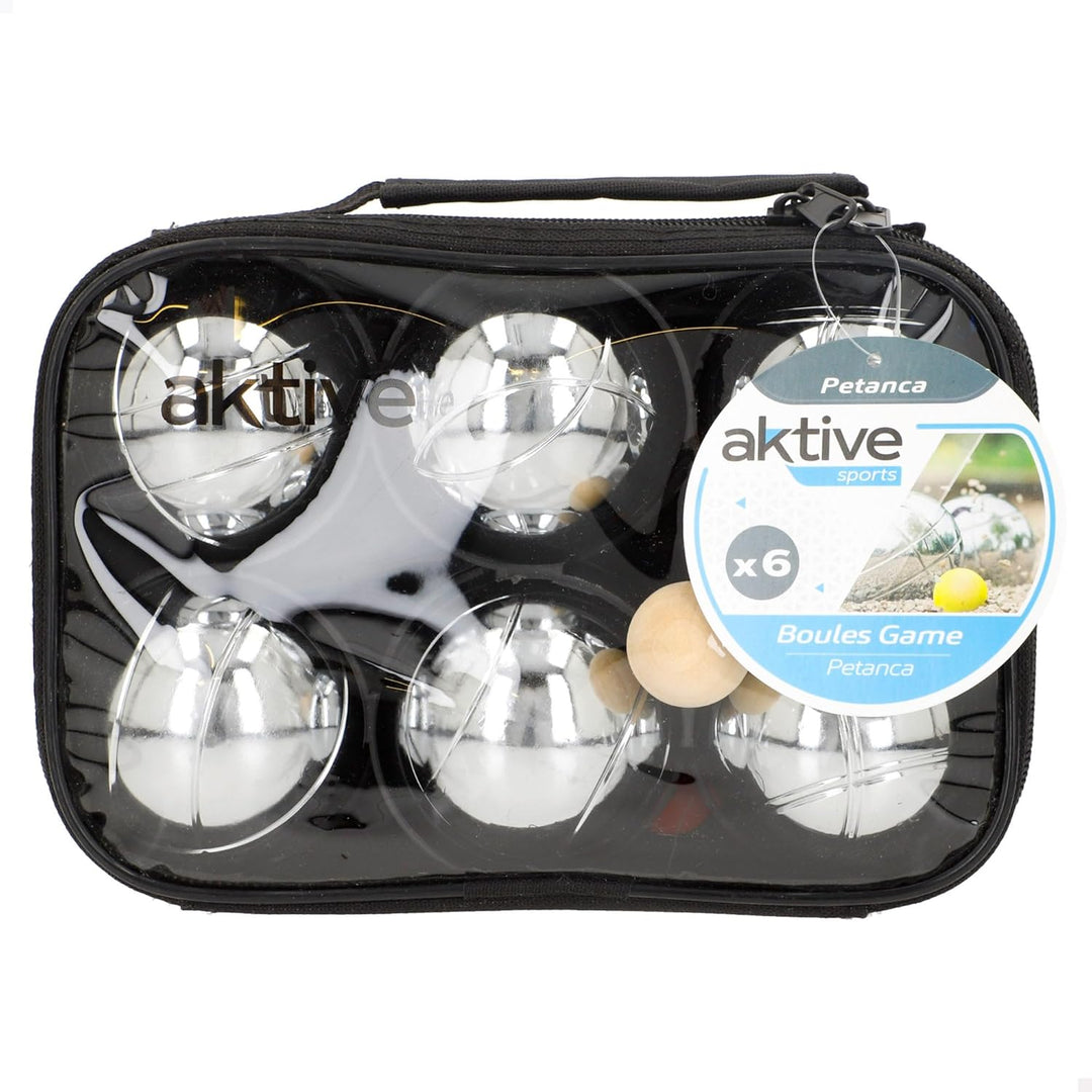 Aktive 54036 Sports Petanque-Spielset mit 6 Bällen, 6 Bälle