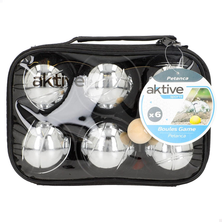 Aktive 54036 Sports Petanque-Spielset mit 6 Bällen, 6 Bälle