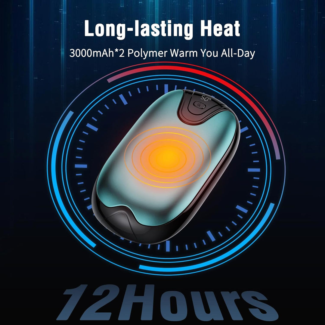 Handwärmer elektrisch,Split 2er-Pack Wiederaufladbar Handwärmer Tragbare Taschenwärmer, 3 Heizmodi T