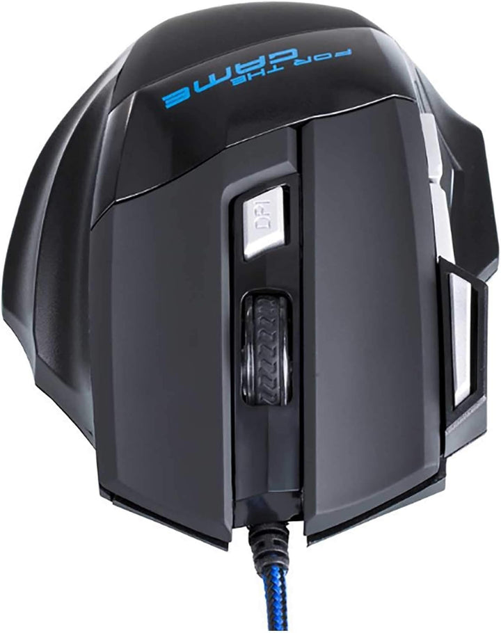 ELLENNE GM02 Professionelle Gaming-Maus, 6800 dpi, 7 Tasten, USB, LED, RGB