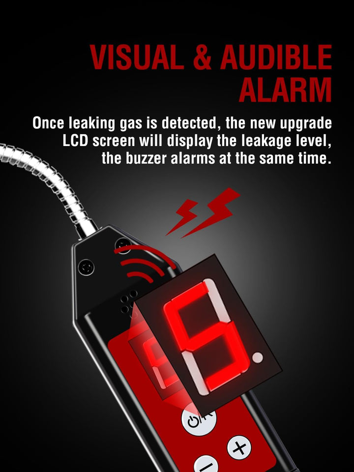 Kältemittel Lecksuchgerät mit LED-Licht, WJL-6000 PRO Halogen Detektor Lecksuchgerät Freon-Gasleckte
