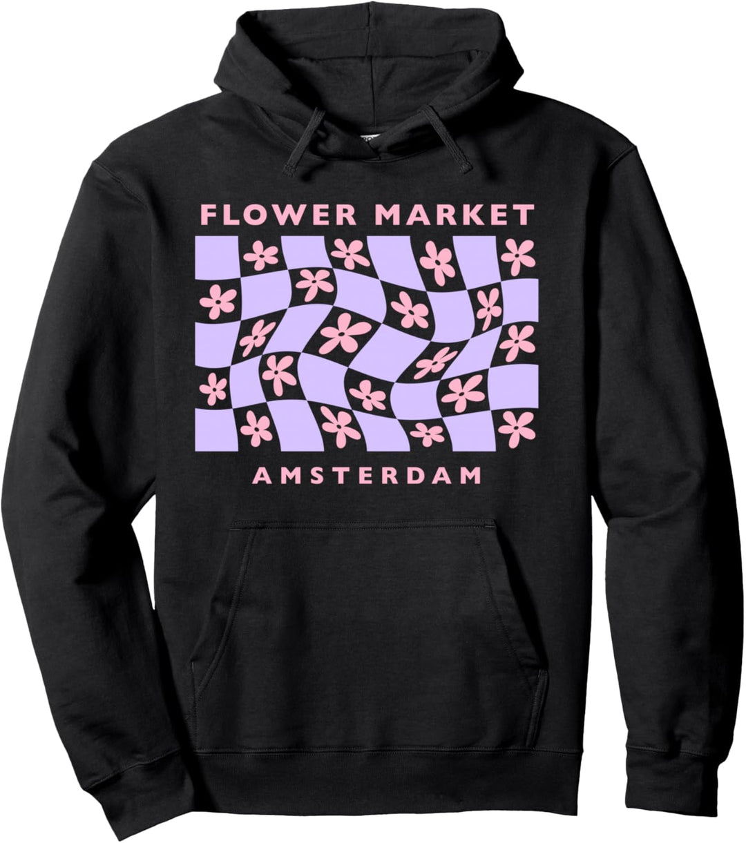 Dänische Pastell Ästhetische Blumenmarkt Copenhagen lila Pullover Hoodie