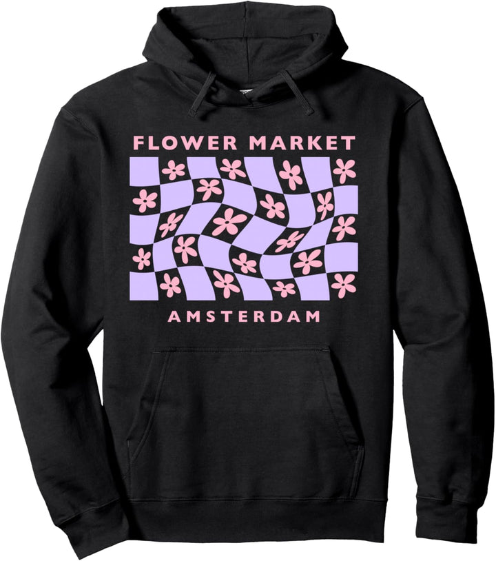 Dänische Pastell Ästhetische Blumenmarkt Copenhagen lila Pullover Hoodie