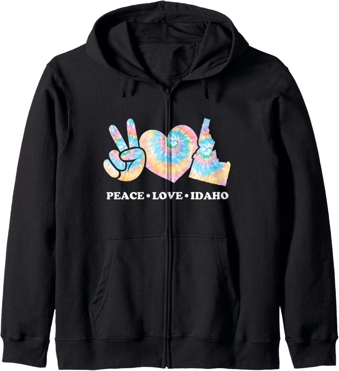 Peace Love Idaho Kapuzenjacke