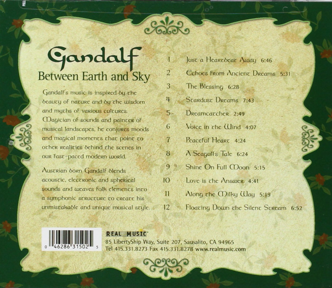 Between Earth and Sky, Audio-CD