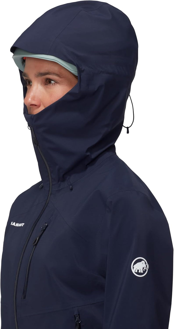 Mammut Damen Alto Guide Hooded Hardshelljacke mit Kapuze XS marine, XS marine
