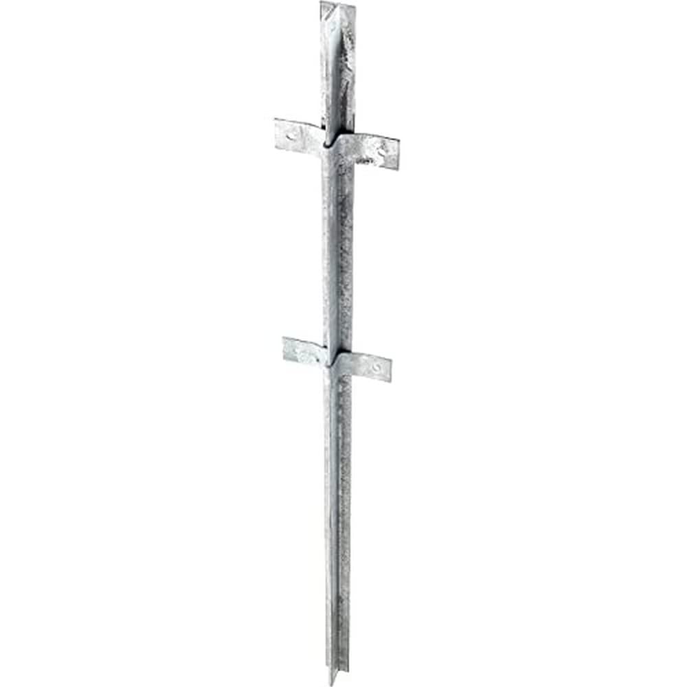 Alberts 212438 Zaunpfosten | aus T-Profil | feuerverzinkt | 40 x 40 x 1200 mm 40 x 40 / 1200 mm, 40