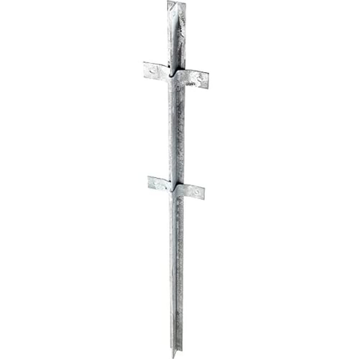 Alberts 212438 Zaunpfosten | aus T-Profil | feuerverzinkt | 40 x 40 x 1200 mm 40 x 40 / 1200 mm, 40