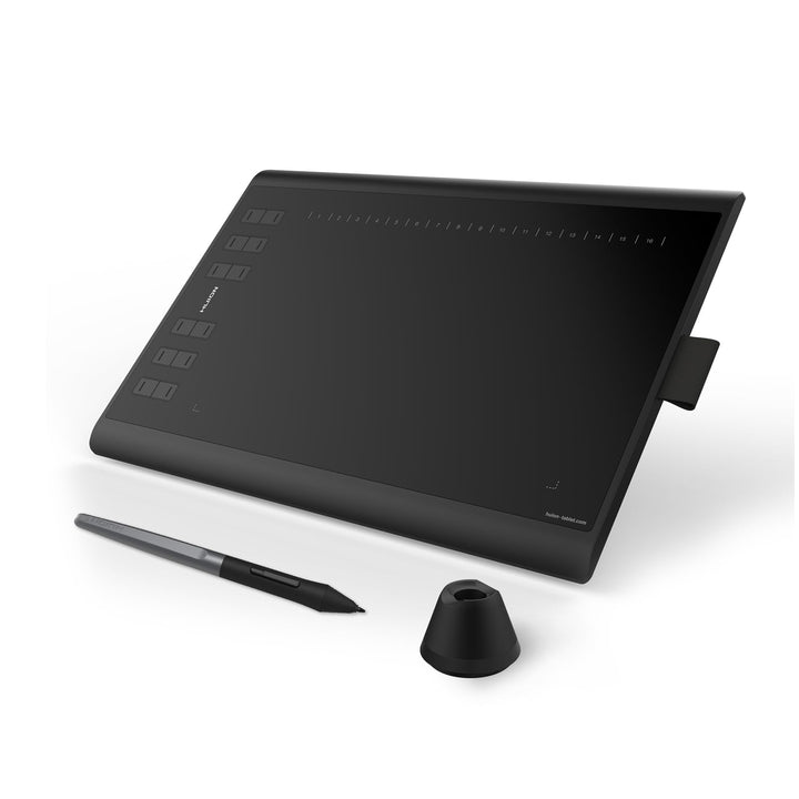 HUION H1060P 10 x 6,25 Zoll Arbeitsbereich-Grafiktablett (Android-Geräte unterstützt) mit einem Upgr