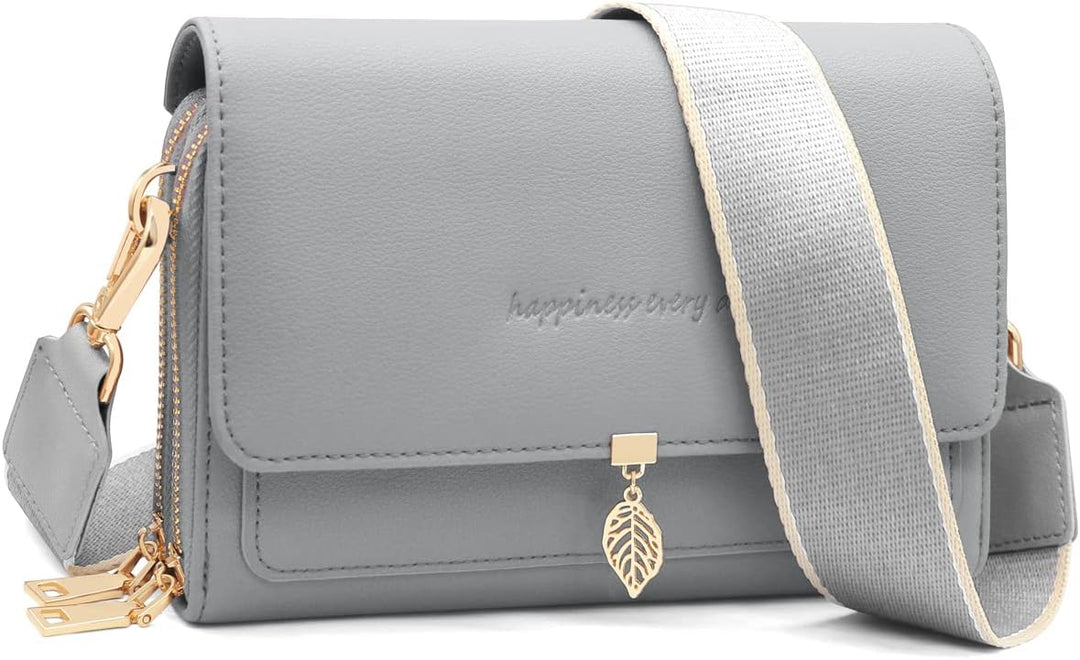 REETEE Handytasche Zum Umhängen Leder Damen Kleine Umhängetasche RFID Schutz Geldbörse Damen,Crossbo