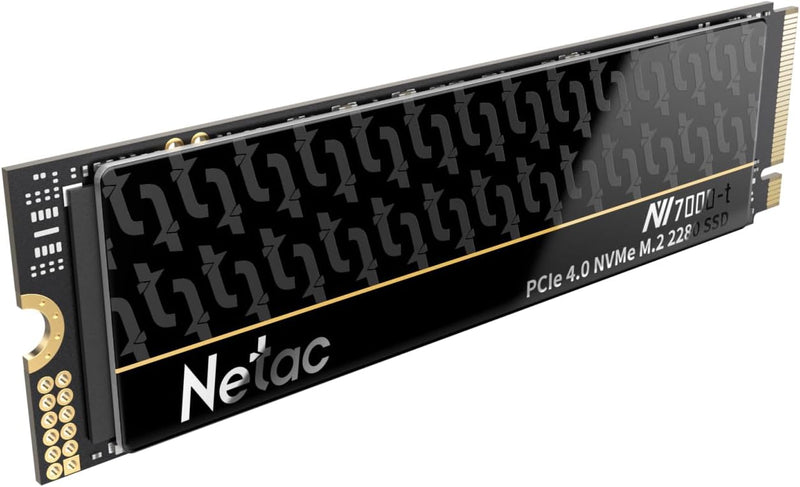 Netac NV7000-t 512GB Gen4 NVMe M.2 SSD Interne Gaming-SSD mit Heatsink - Kompatibel mit PS5 - bis zu