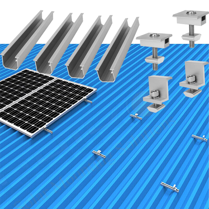 Solarmodule Halterung Kit,Halterung für Solarpanel 20cm,Befestigung Querstreben Set Für Solar Panel,