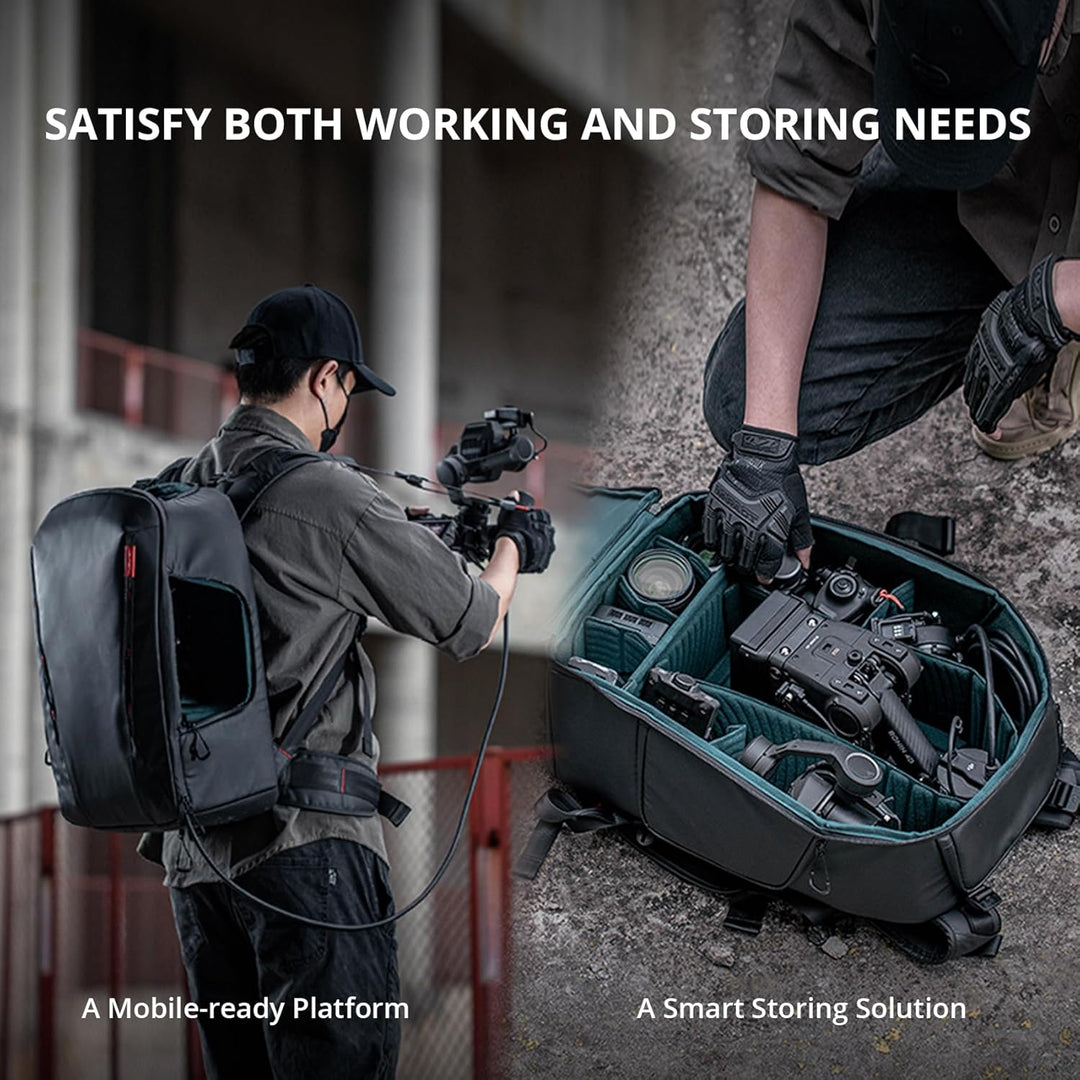 PGYTECH Kamerarucksack kompatibel mit DJI Ronin 4D, Professioneller Fotografen System Rucksack kompa