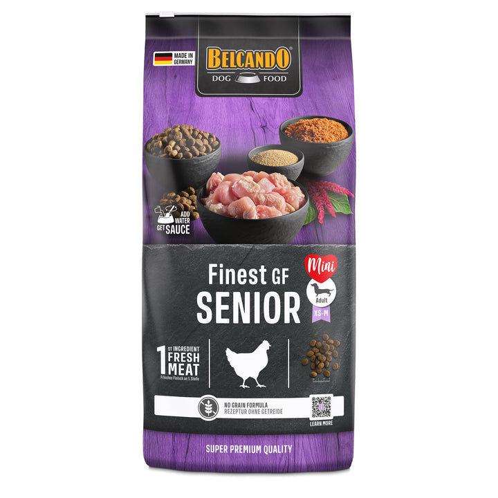 Belcando Finest GF Senior [12,5 kg] getreidefreies Hundefutter | Trockenfutter für empfindliche älte